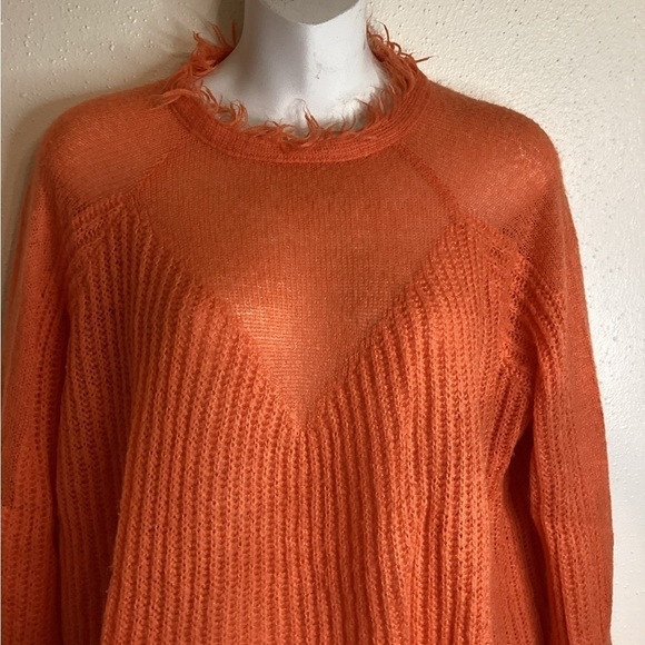 HYFVE HYFVE Orange Pullover Women’s Sweater Size Large - Picture 2 of 8